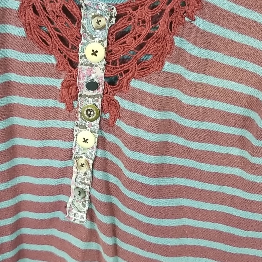We The Free People Call Back Striped Henley S - Picture 5 of 9